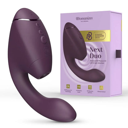 Womanizer Next Duo - Stimulateur clitoris et point G - Violet foncé